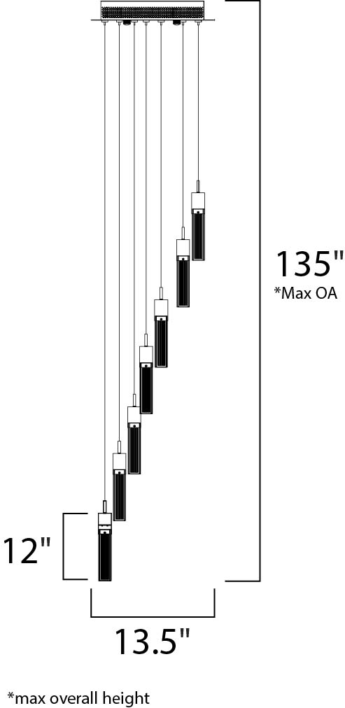 13.5 Inch Pendant – Bronze