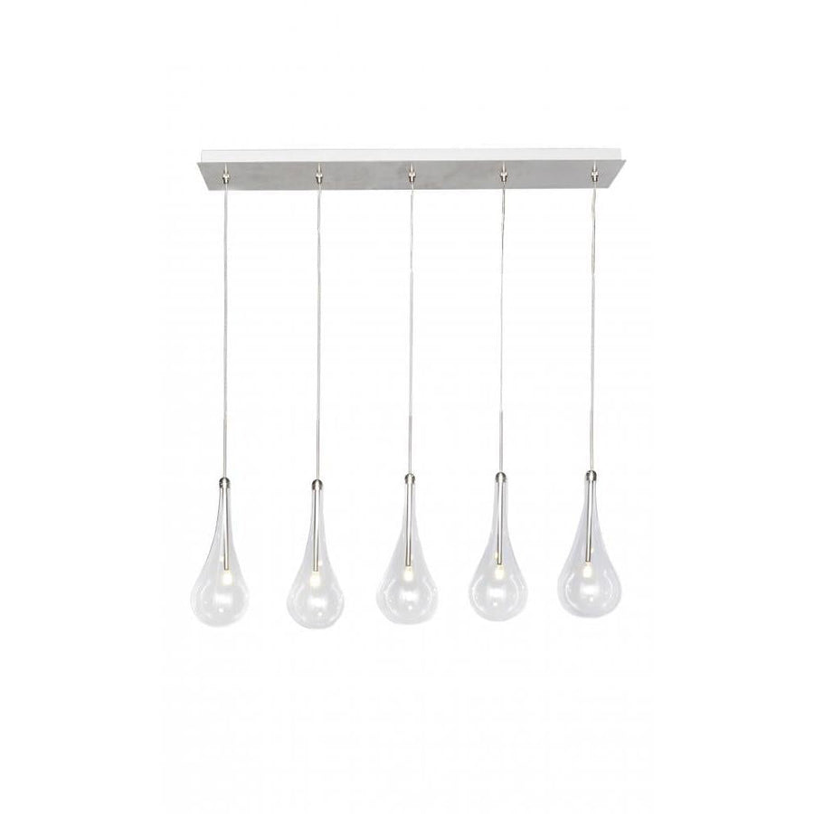 ET2 Lighting E23125-18PC Larmes 5-Light LED Pendant