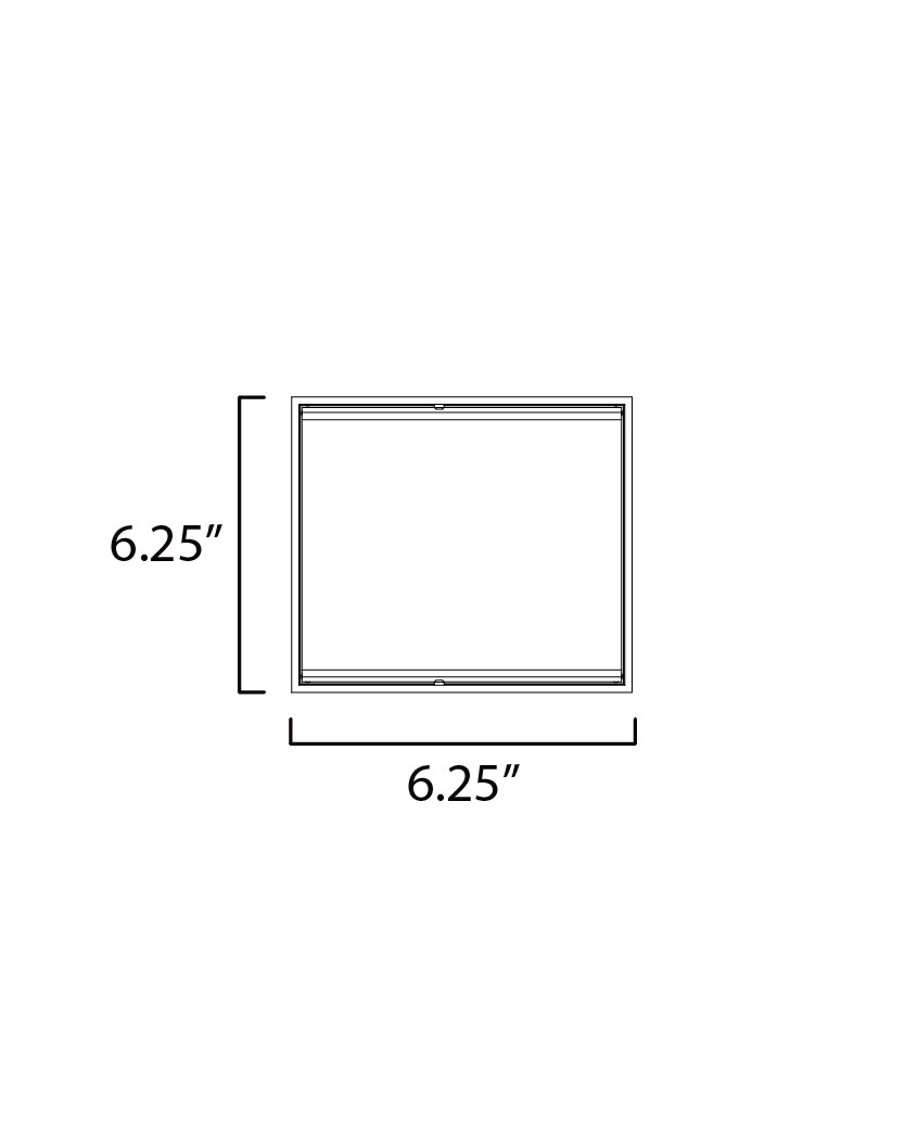 6.25 Inch Outdoor Wall Light – Black