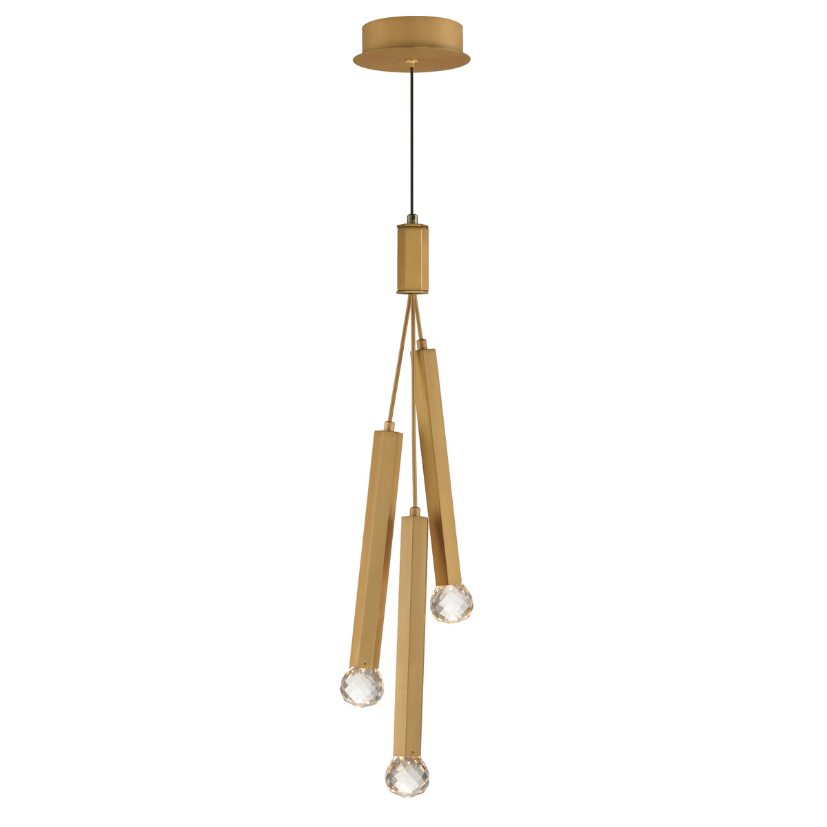 ET2 Lighting E23343-122GLD Allumettes 3-Light LED Pendant