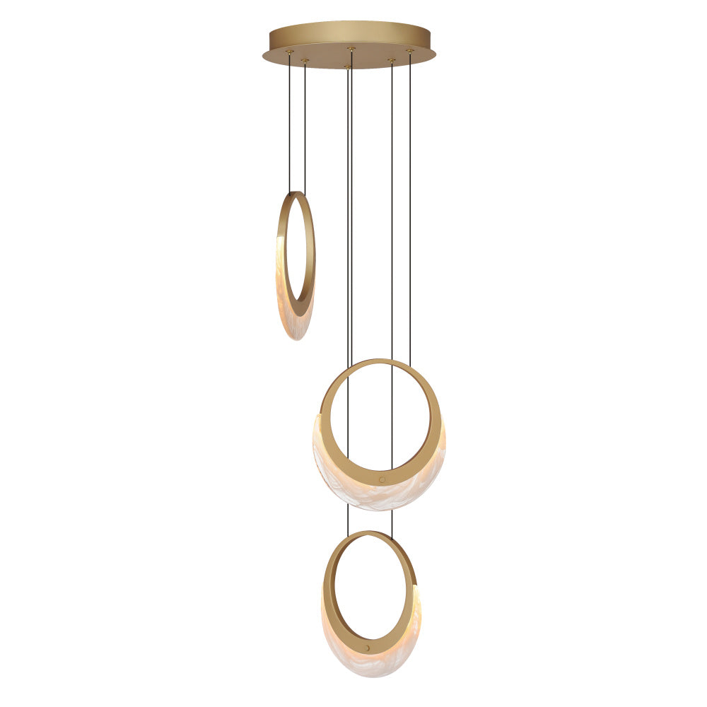 ET2 Lighting E23913-112GLD Lyra 3-Light LED Pendant