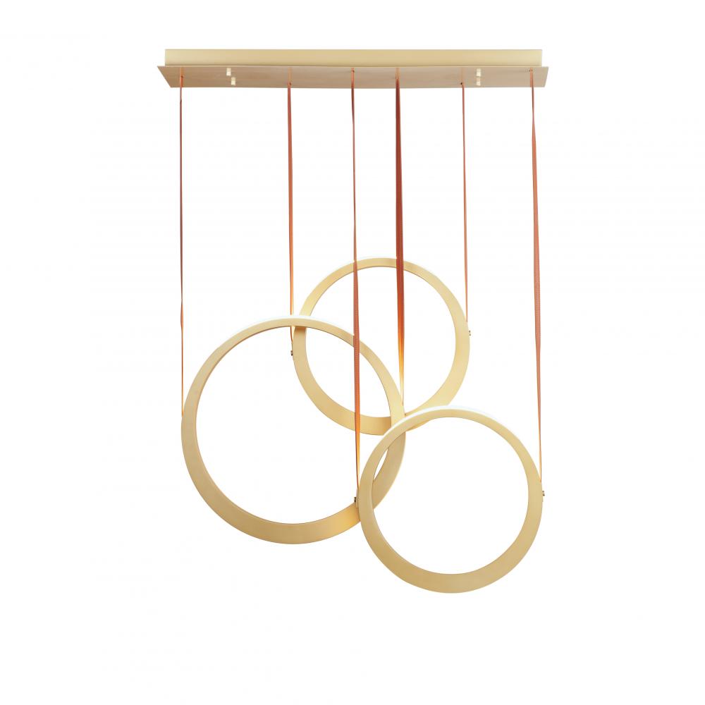 ET2 Lighting E24083-NAB Tether 3-Light LED Pendant
