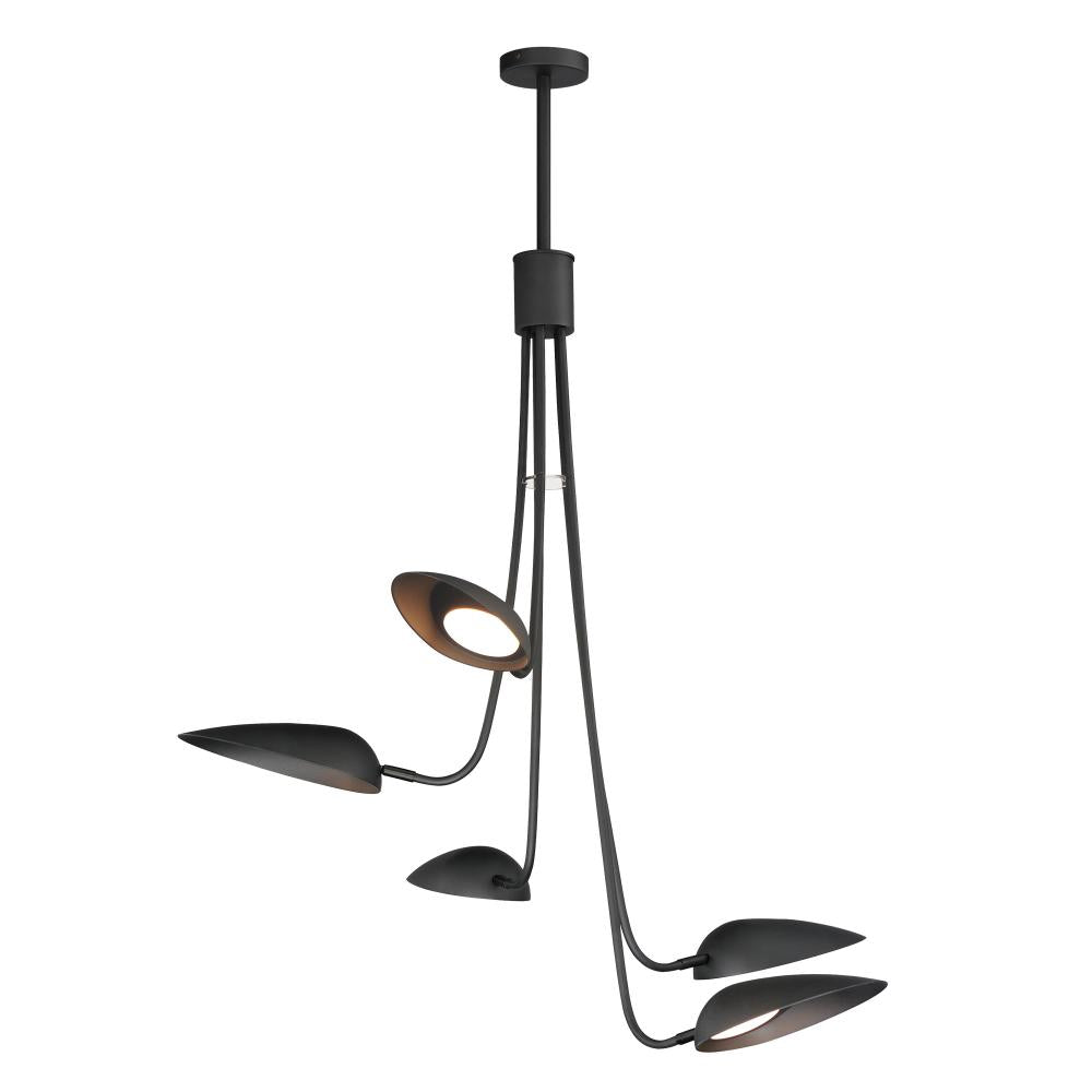 ET2 Lighting E24095-BK Marsh 5-Light LED Pendant
