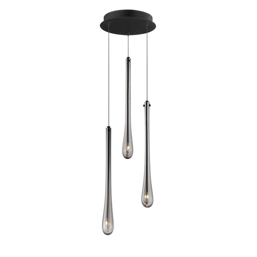 ET2 Lighting E24213-138BK Stillo 3-Light LED Pendant