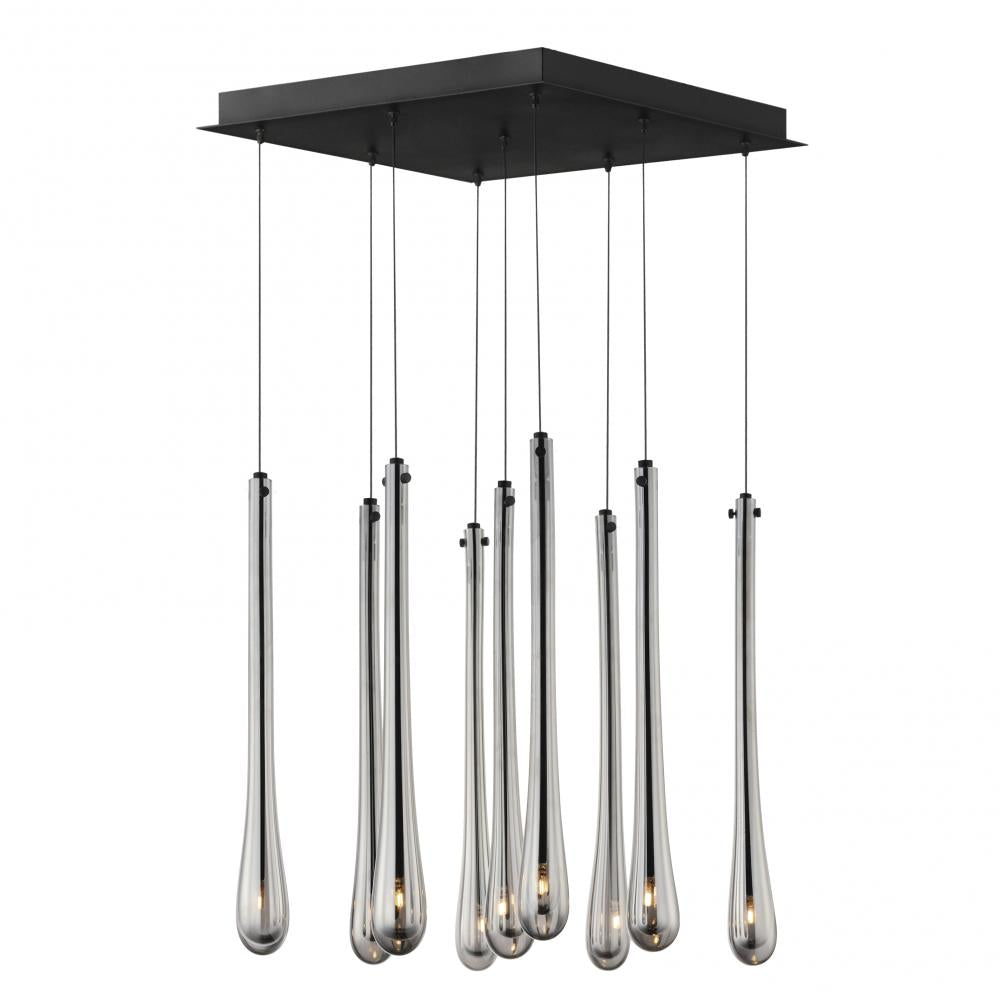ET2 Lighting E24217-138BK Stillo 9-Light LED Pendant