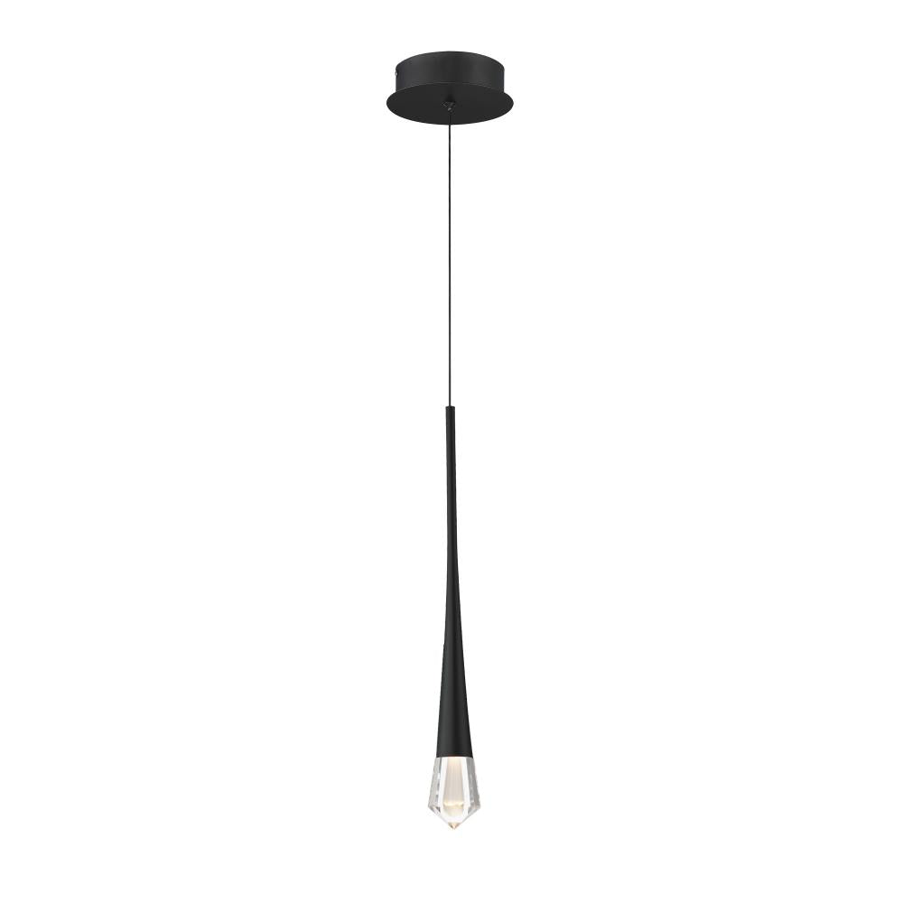 ET2 Lighting E24221-122BK Pierce 1-Light LED Pendant