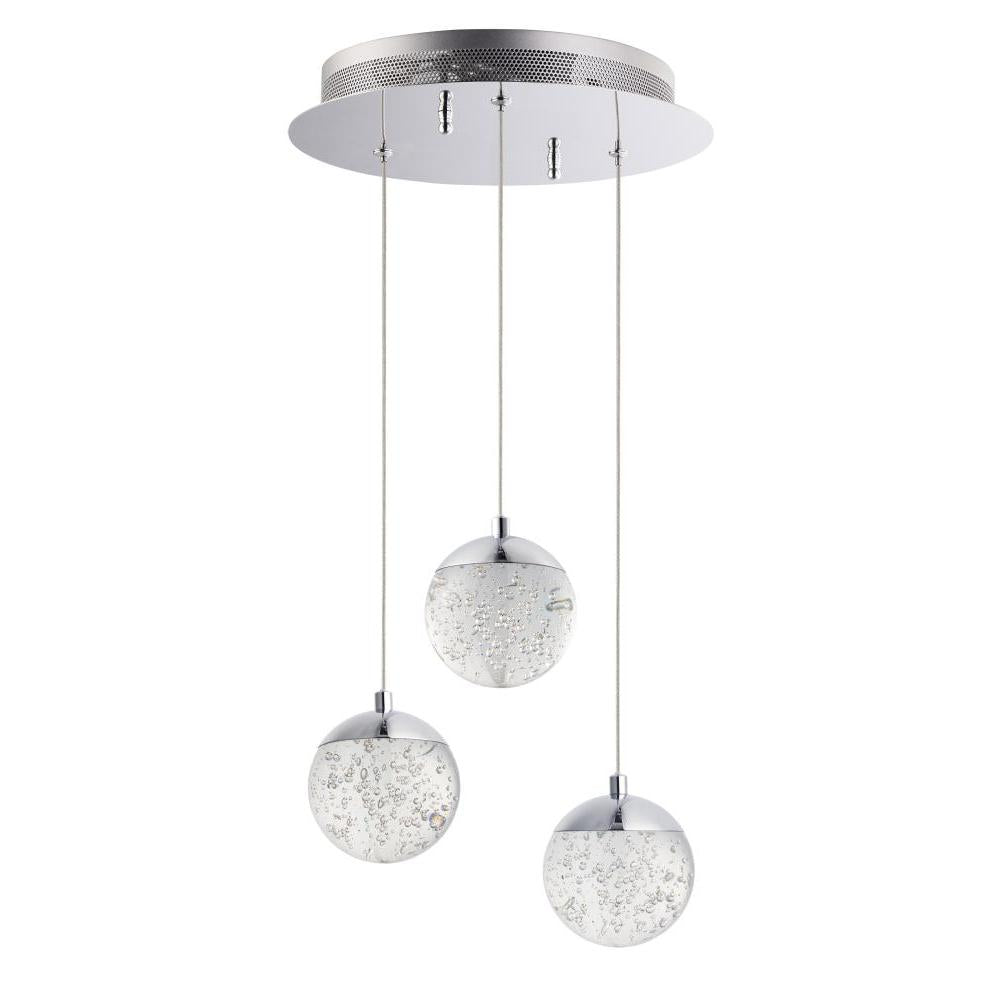ET2 Lighting E24263-91PC Orb II 3-Light LED Pendant