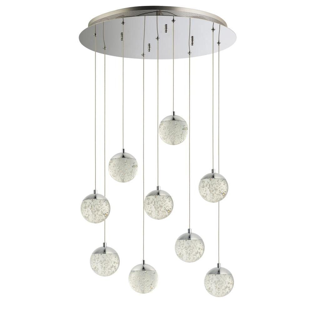 ET2 Lighting E24269-91PC Orb II 9-Light LED Pendant