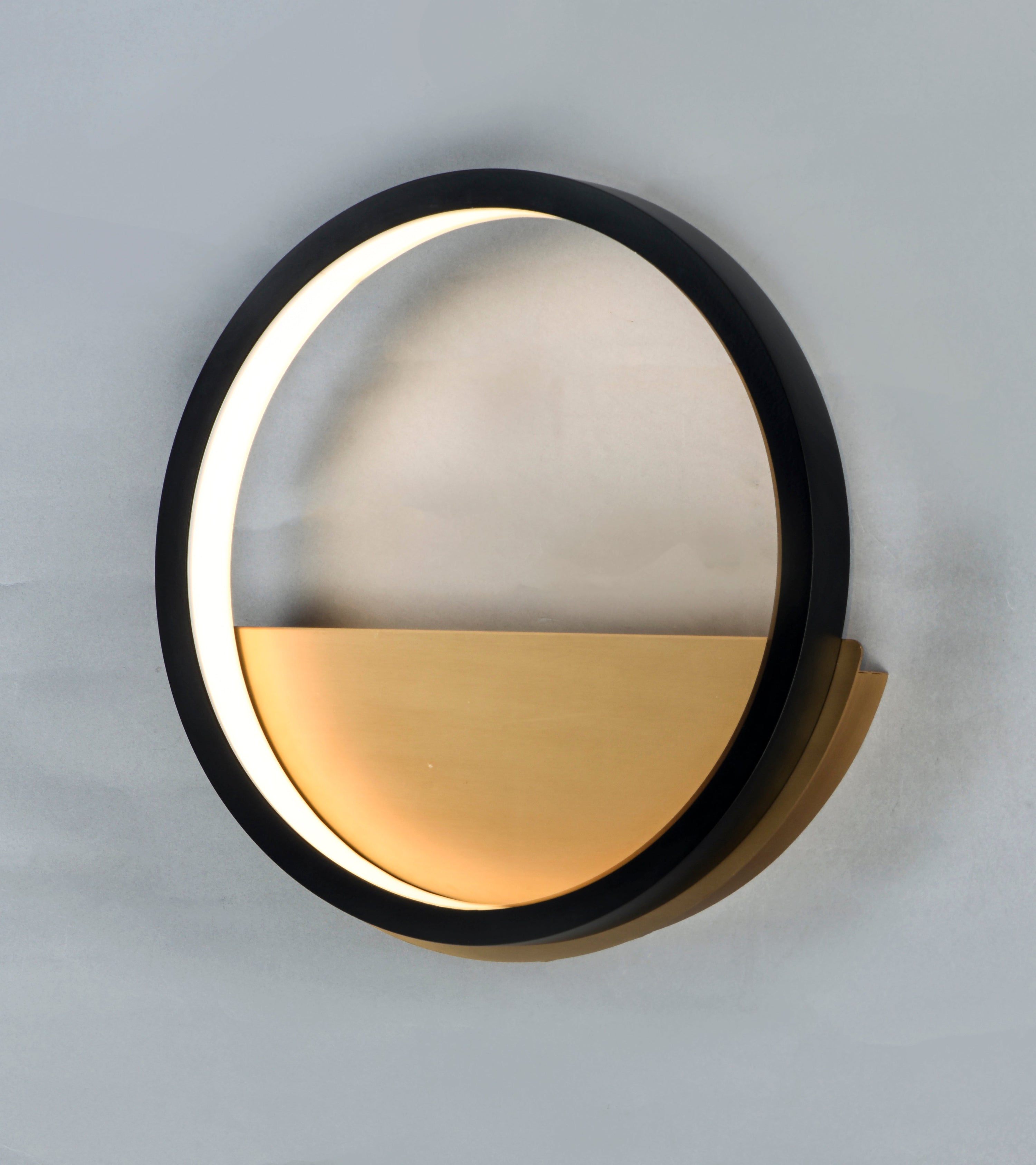 11.75 Inch Wall Sconce – Black / Gold