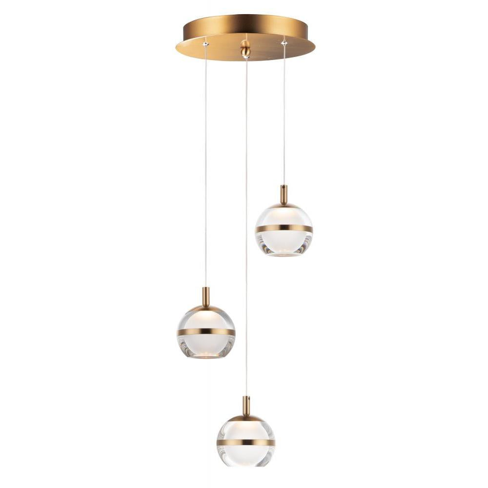 ET2 Lighting E24593-93NAB Swank 3-Light LED Pendant
