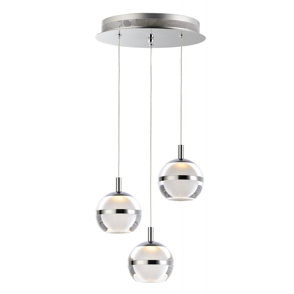 ET2 Lighting E24593-93PC Swank 3-Light LED Pendant