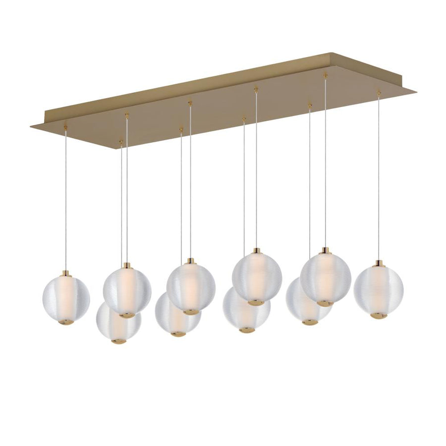 ET2 Lighting E24648-144GLD Rhythm 10-Light LED Pendant