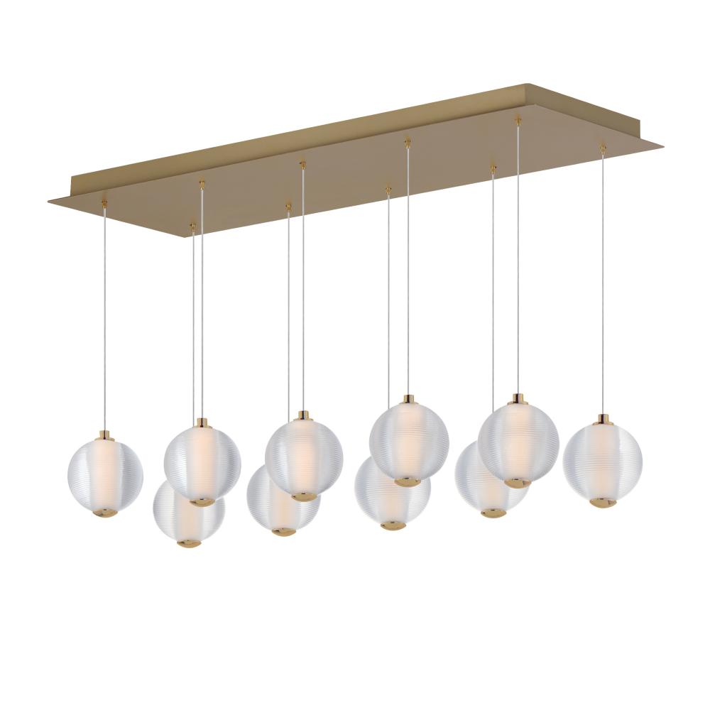 ET2 Lighting E24648-144GLD Rhythm 10-Light LED Pendant