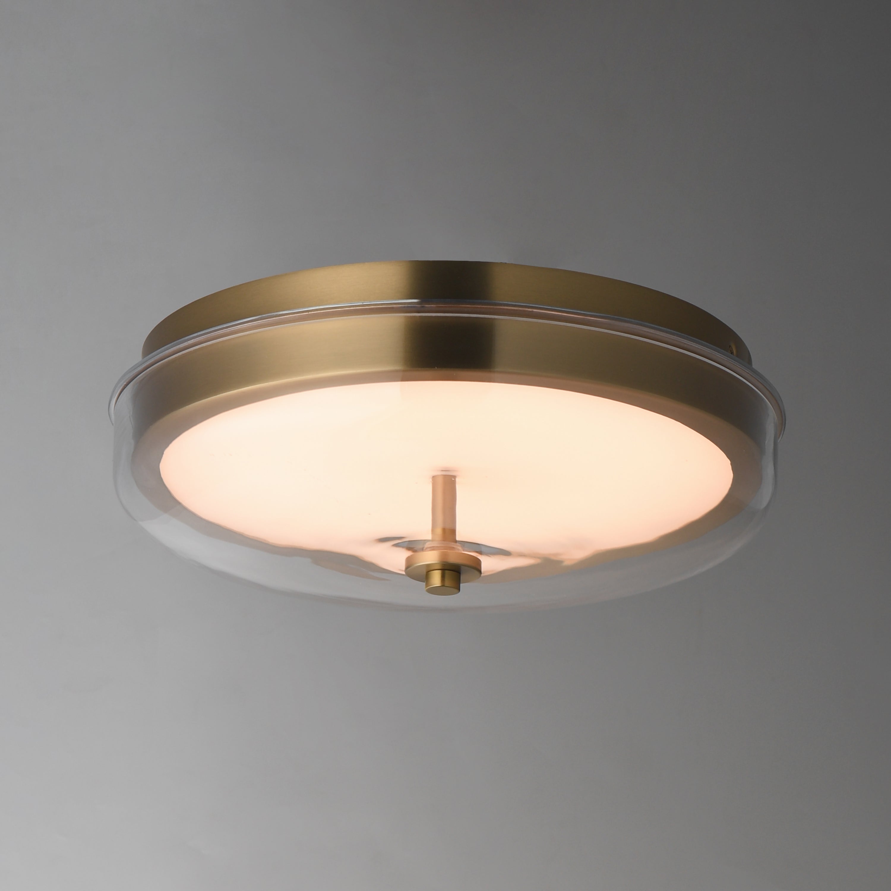 Voto 12 Inch Flush Mount Ceiling Light – Natural Aged Brass – E24660-18NAB