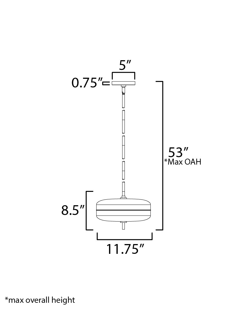 Voto 12 Inch Single Pendant – Natural Aged Brass – E24662-18NAB