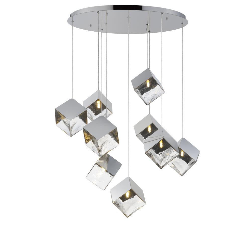 ET2 Lighting E24689-28PC Ice Cube 9-Light LED Pendant