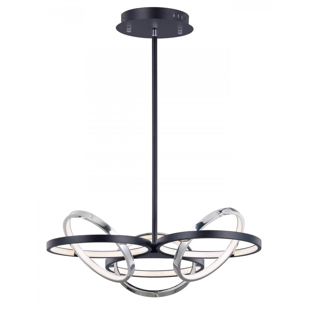 ET2 Lighting E24787-BKPC Gyro II 3-Light LED Pendant