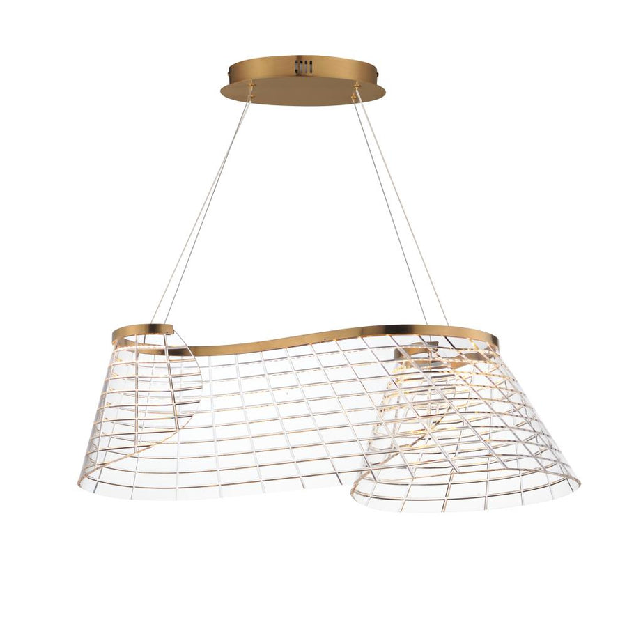 ET2 Lighting E24814-82BCN Tartan 1-Light Linear LED Pendant