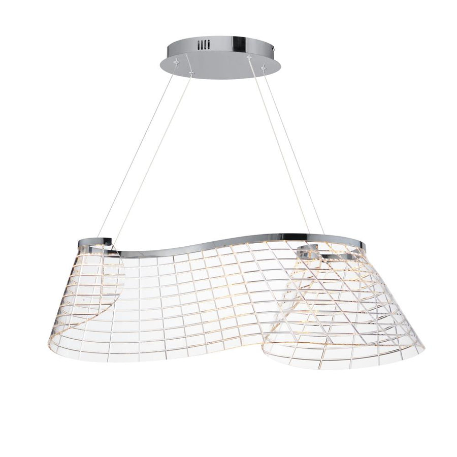 ET2 Lighting E24814-82PC Tartan 1-Light Linear LED Pendant