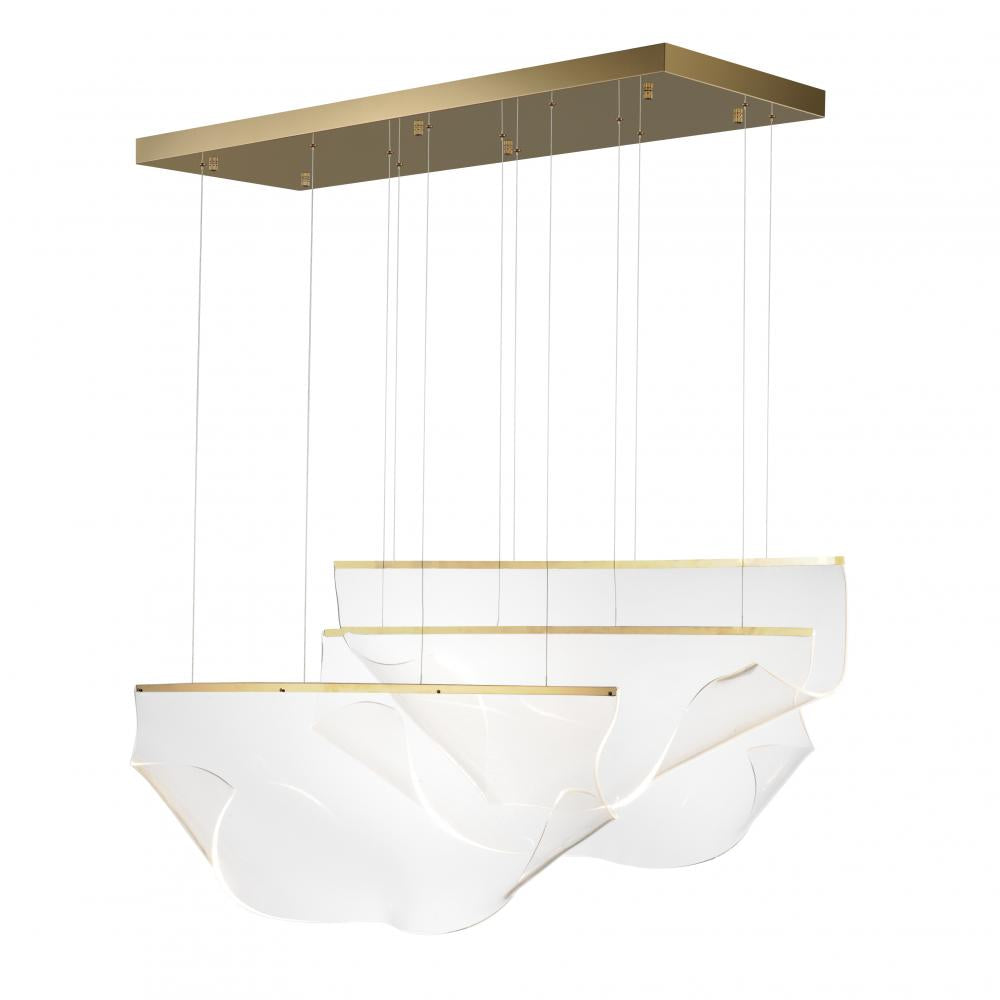 ET2 Lighting E24873-133FG Rinkle 3-Light Linear LED Pendant
