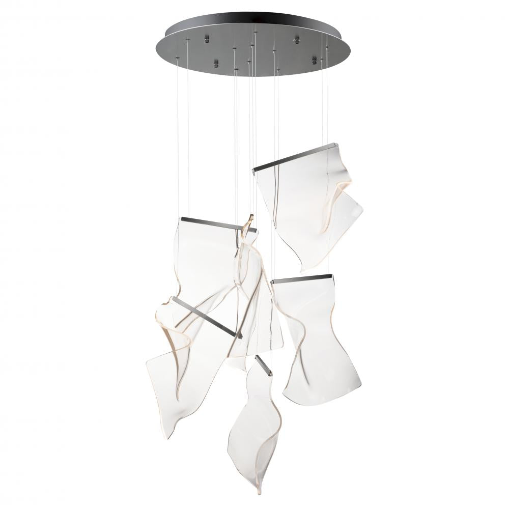ET2 Lighting E24875-133BGM Rinkle 6-Light LED Multi Pendant