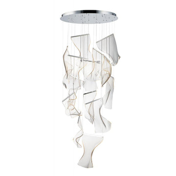 ET2 Lighting E24877-133PC Rinkle 28" 14-Light LED Pendant