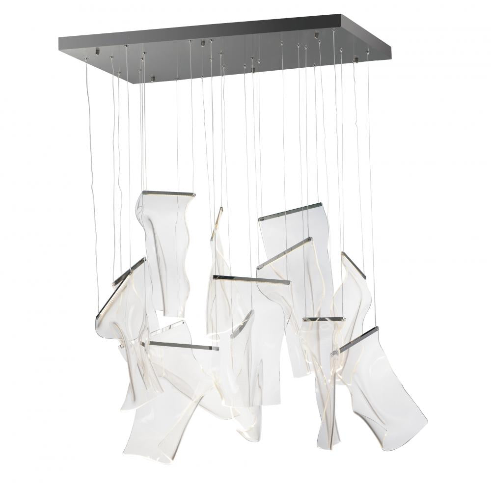 ET2 Lighting E24878-133BGM Rinkle 13-Light Rectalinear LED Pendant