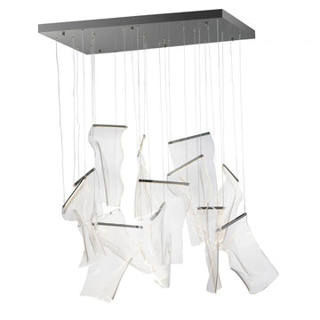 ET2 Lighting E24878-133BGM Rinkle 13-Light Rectalinear LED Pendant