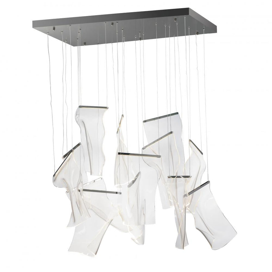 ET2 Lighting E24878-133BGM Rinkle 13-Light Rectalinear LED Pendant