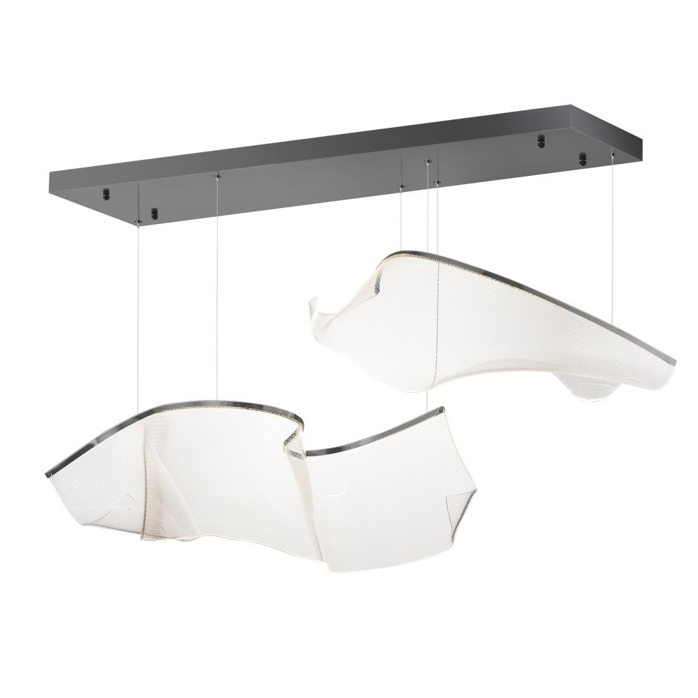 ET2 Lighting E24882-133BGM Rinkle Modular 2-Light LED Pendant
