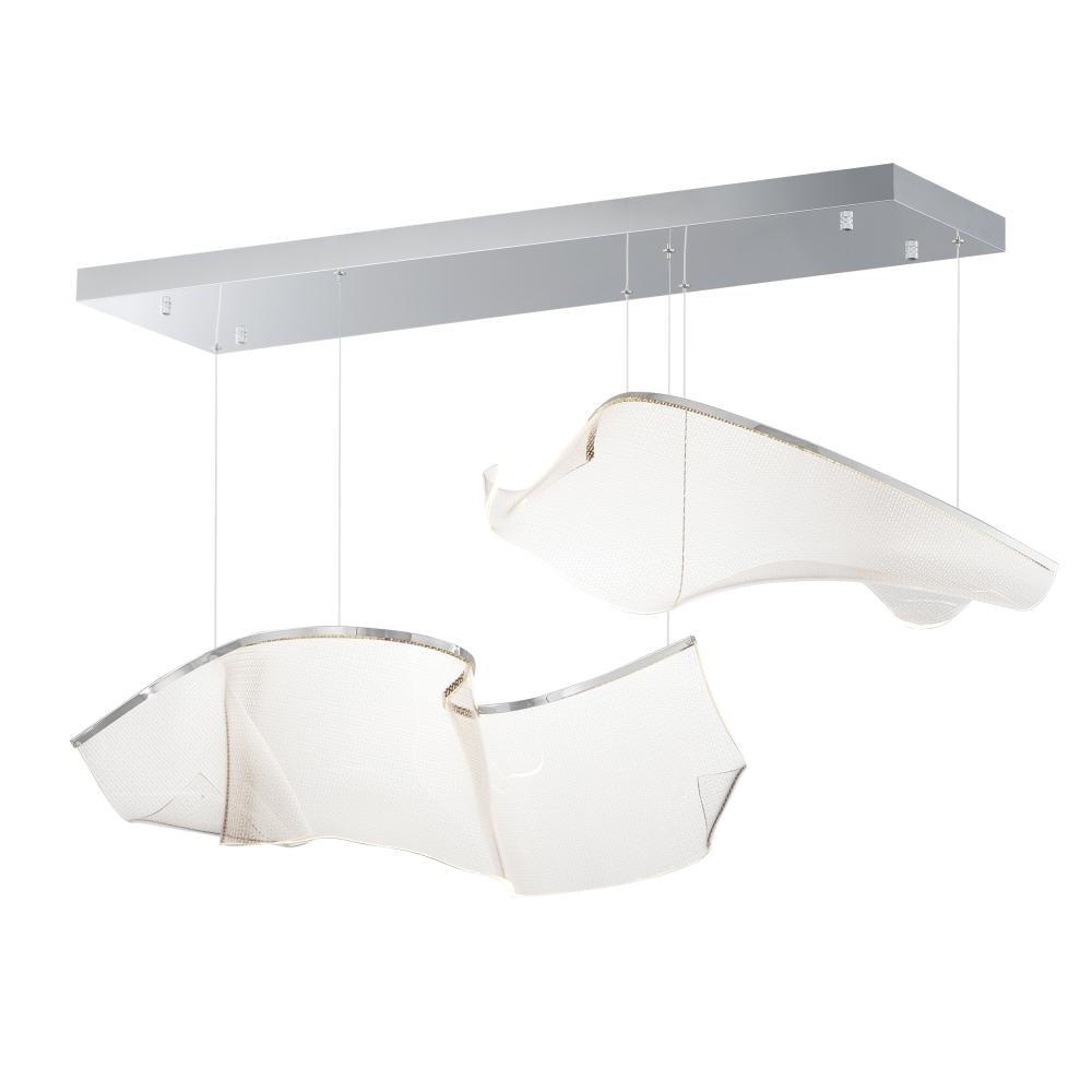 ET2 Lighting E24882-133PC Rinkle Modular 2-Light LED Pendant