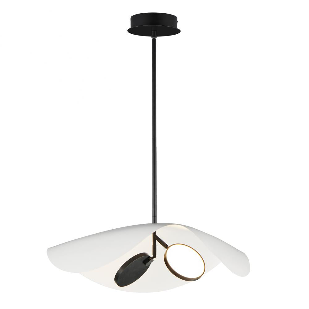 ET2 Lighting E24966-WTBK Carmen 24" LED Pendant