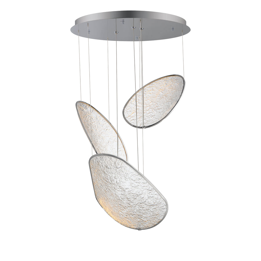 ET2 Lighting E24974-PC Moonscapes 3-Light LED Pendant