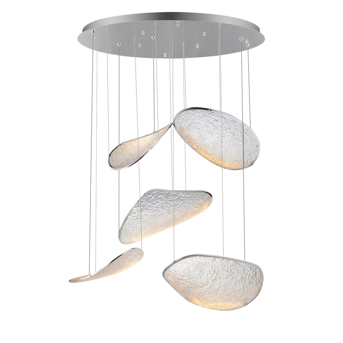 ET2 Lighting E24975-PC Moonscapes 5-Light LED Pendant