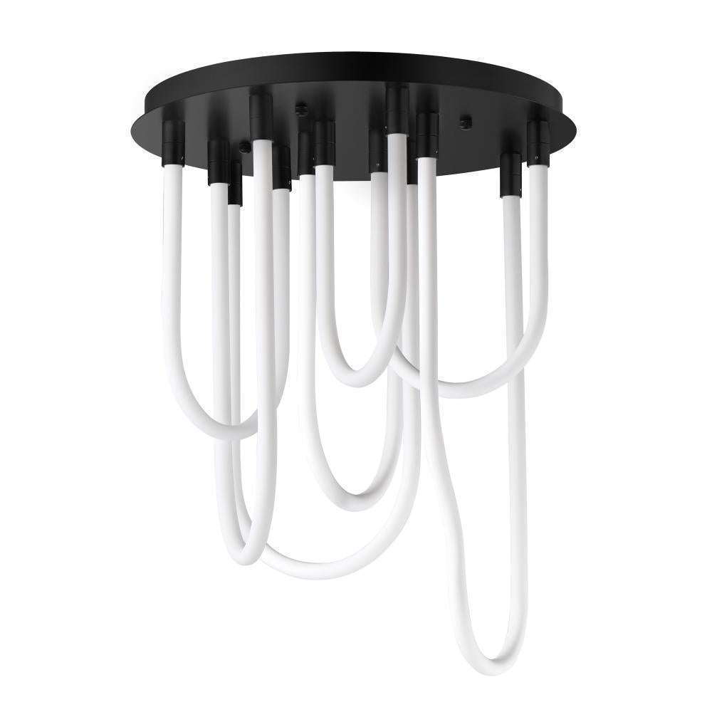ET2 Lighting E24987-BK Soleil 7-Light LED RD Flush Mount