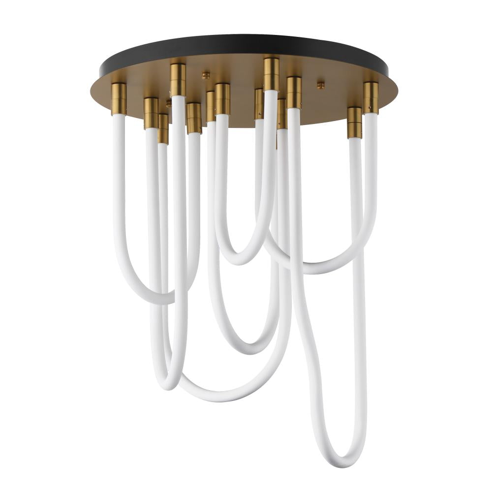 ET2 Lighting E24987-NAB Soleil 7-Light LED RD Flush Mount