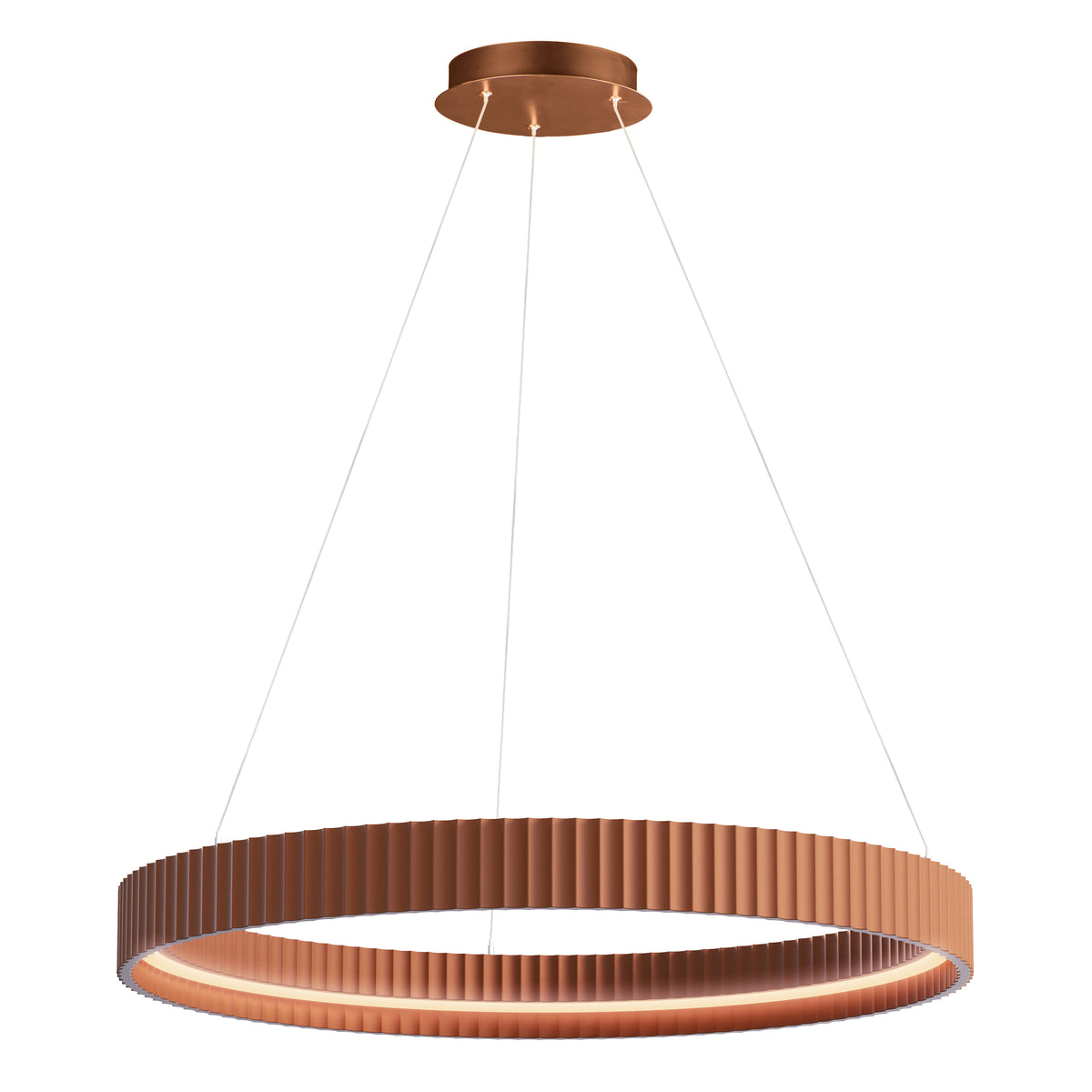 ET2 Lighting E25055-TRC Souffle 33" LED Ring Pendant