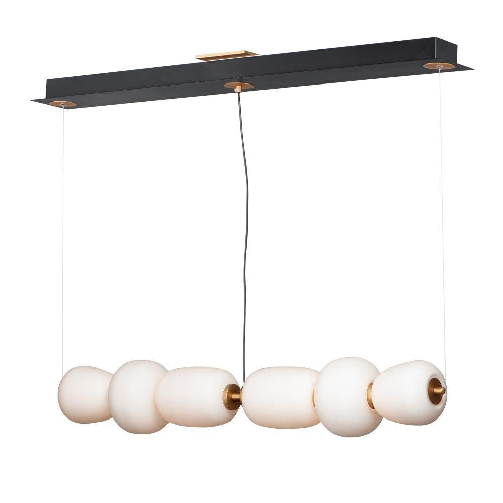 ET2 Lighting E25068-92BKGLD Soji 40" LED Linear Pendant