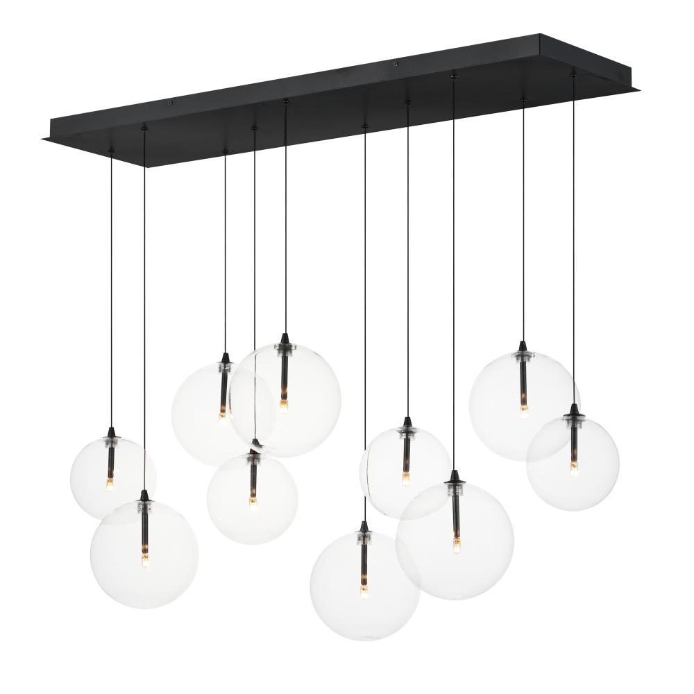 ET2 Lighting E25079-18BK Global 10-Light LED Pendant