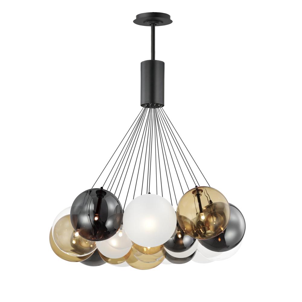 ET2 Lighting E25088-148BK Burst 20-Light LED Pendant - Mixed