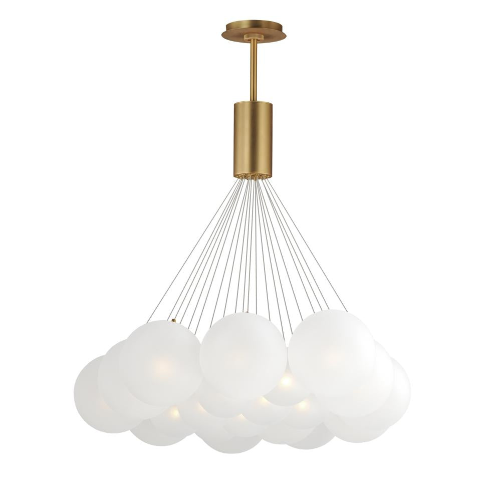 ET2 Lighting E25088-54GLD Burst 20-Light LED Pendant - Frost