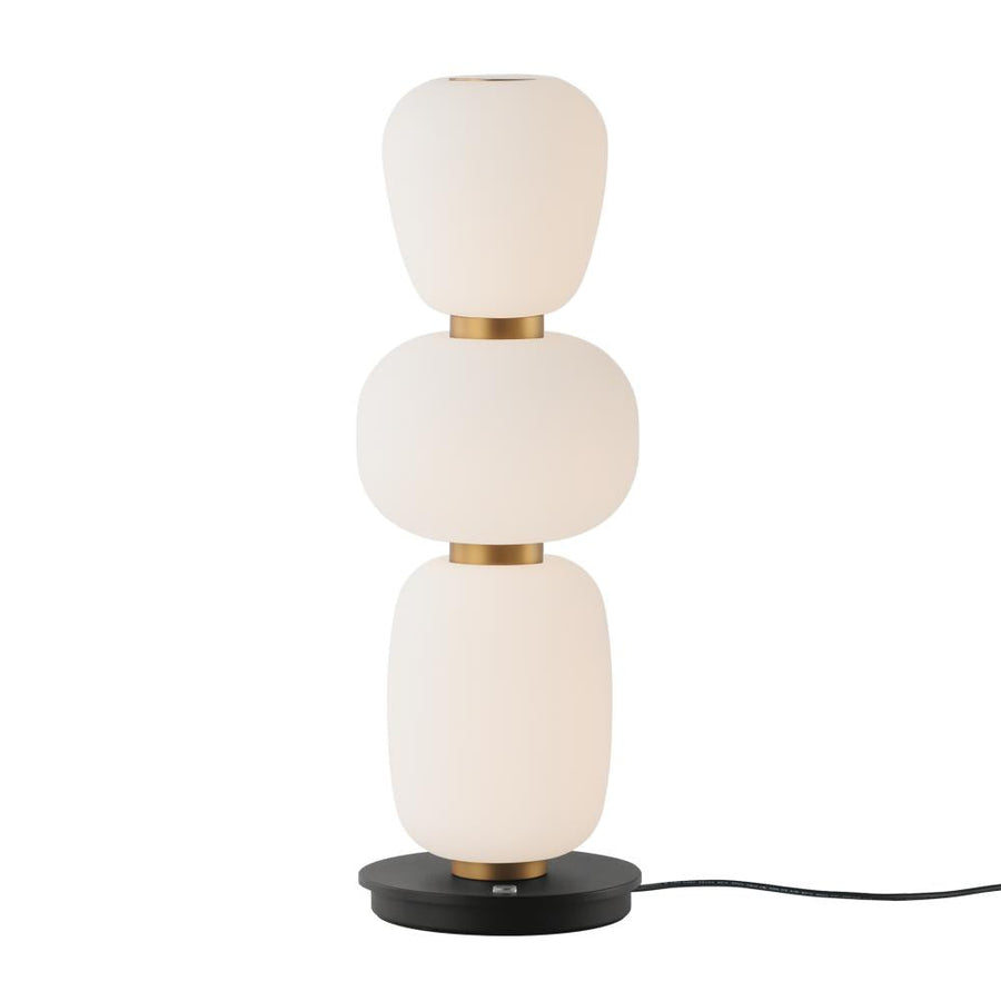 ET2 Lighting E25167-92BKGLD Soji Triple Stack Portable Lamp