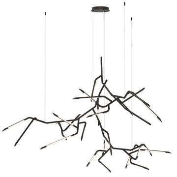 ET2 Lighting E25418-BK Scion 80" 3-Light LED Pendant