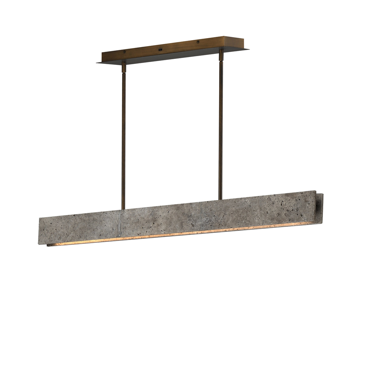 ET2 Lighting E26266-TTVBZ Lintel 47" LED Linear Stone Pendant