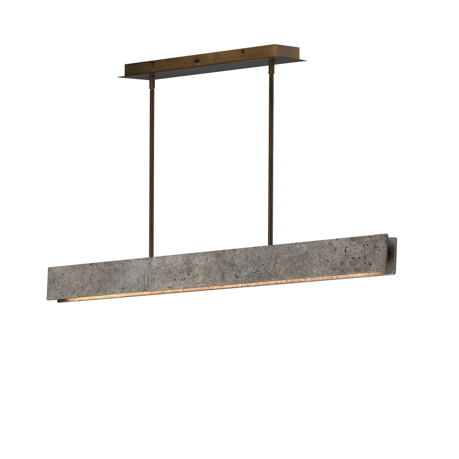 ET2 Lighting E26266-TTVBZ Lintel 47" LED Linear Stone Pendant