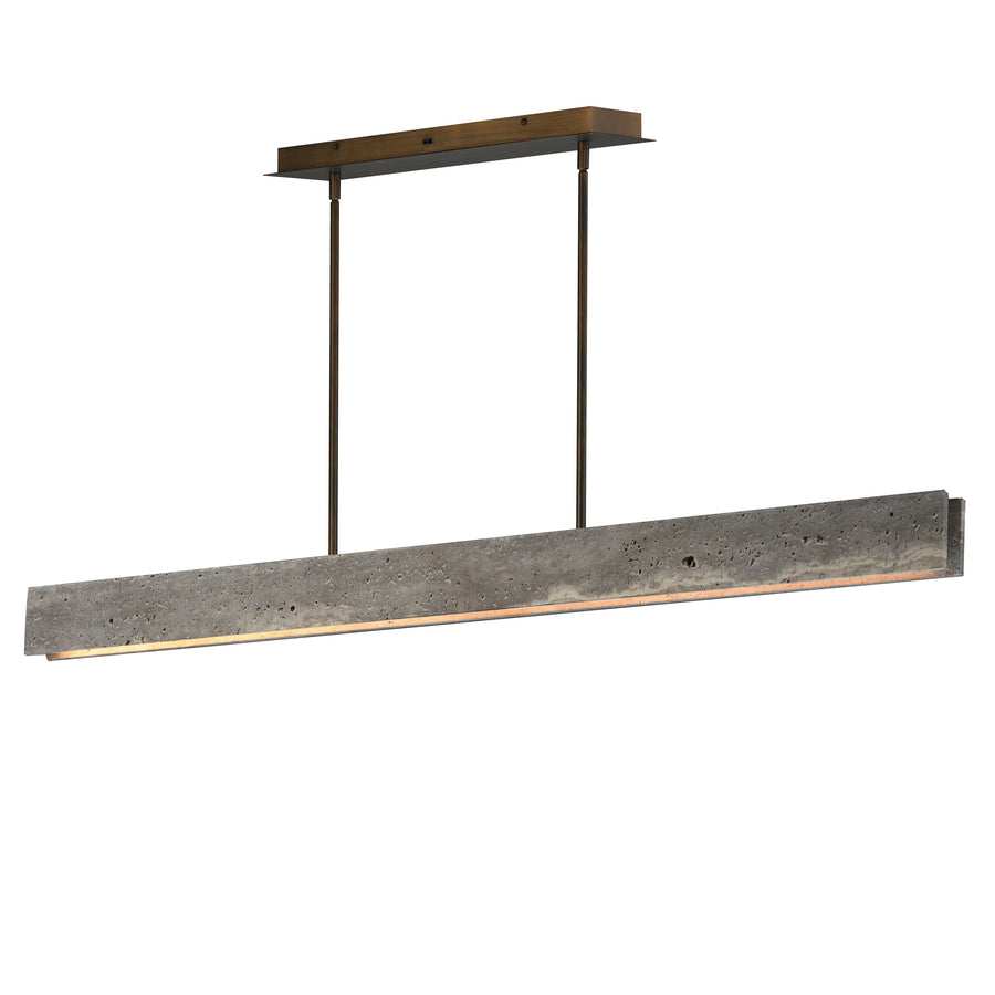 ET2 Lighting E26268-TTVBZ Lintel 59" LED Linear Stone Pendant
