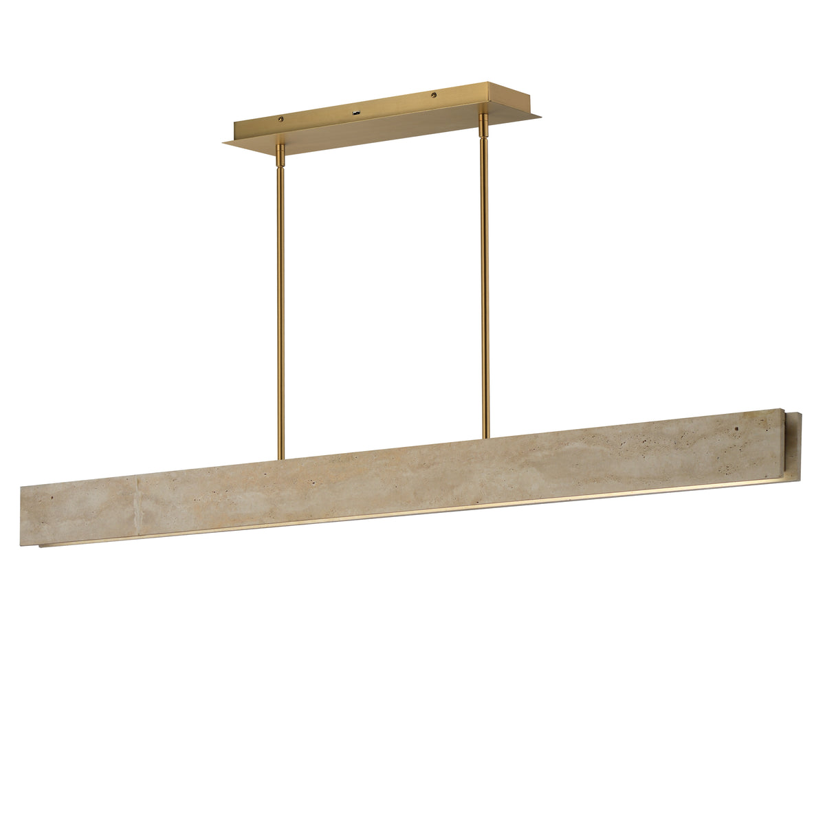 ET2 Lighting E26268-TVNAB Lintel 59" LED Linear Stone Pendant
