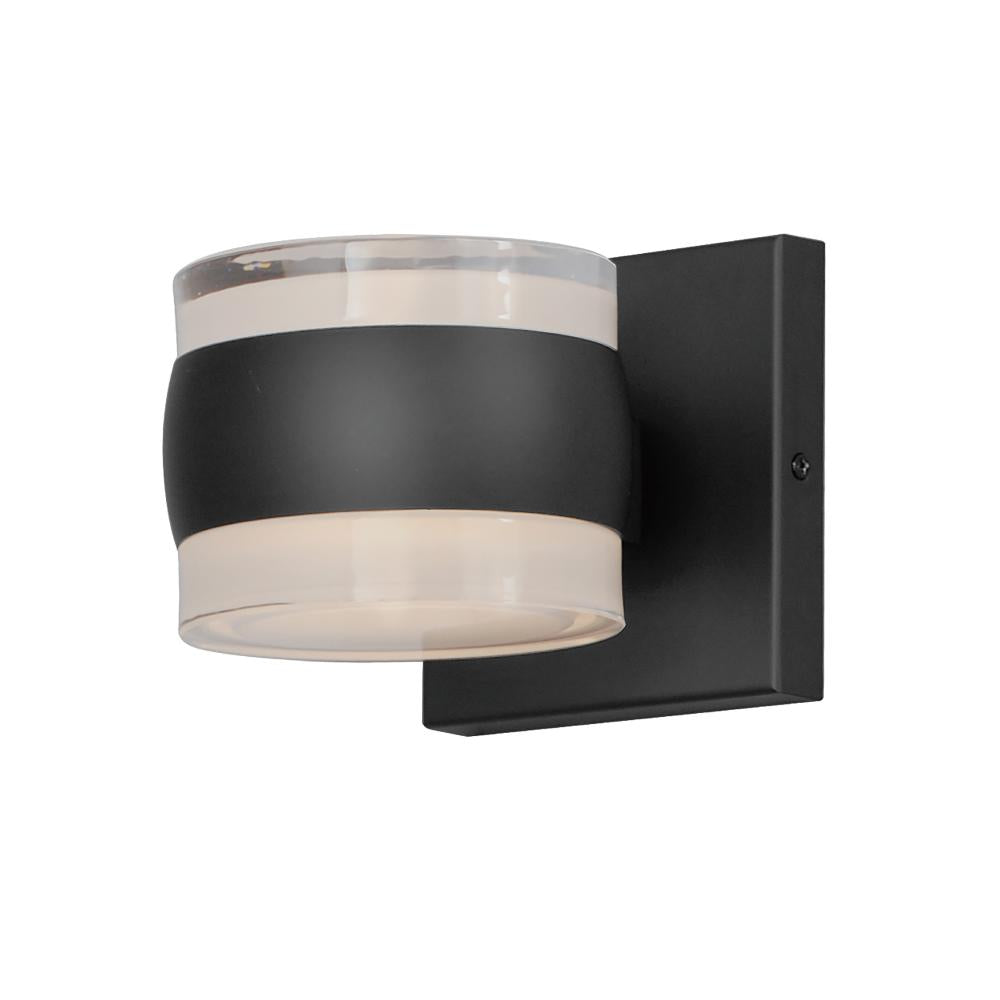 ET2 Lighting E30171-10BK Modular Can 2-Light LED Sconce