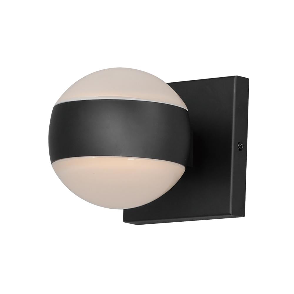 ET2 Lighting E30175-10BK Modular Globe 2-Light LED Sconce