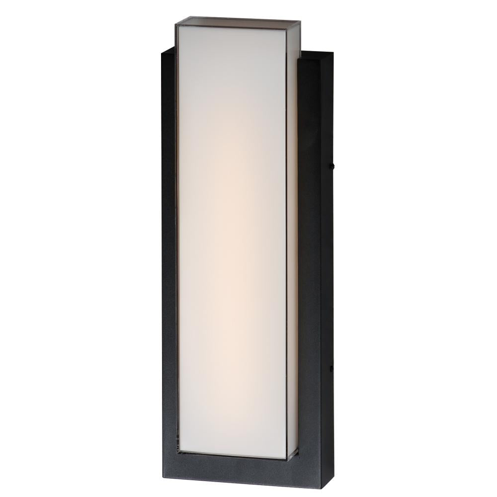 ET2 Lighting E30186-01BK Tower Large LED Outdoor Wall Sconce